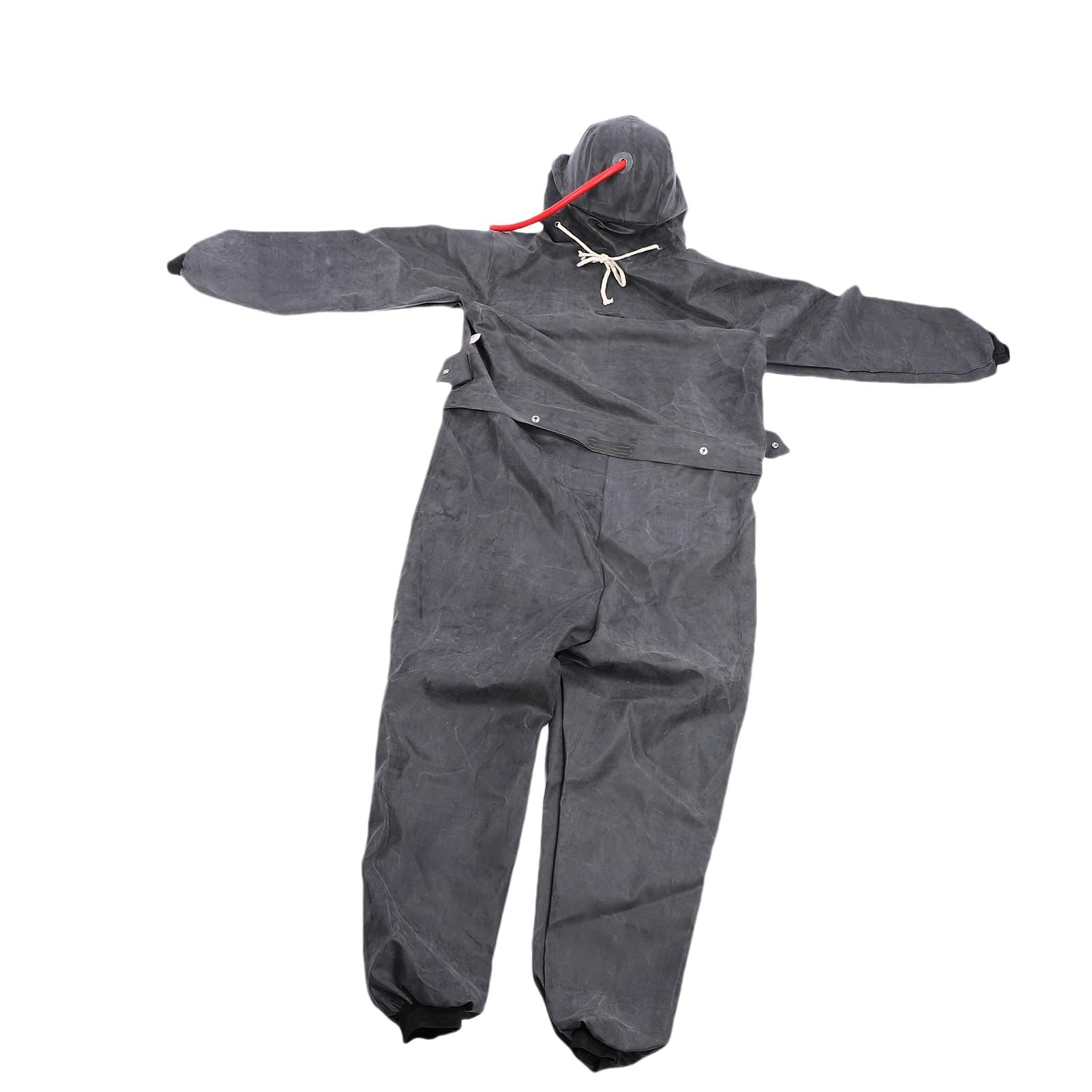 Combinaison de Sablage, Vêtements de Protection de Type Fendu pour Peinture par Pulvérisation et équipement Industriel en Caoutchouc avec Casque intégré et Conception de Flux d'air