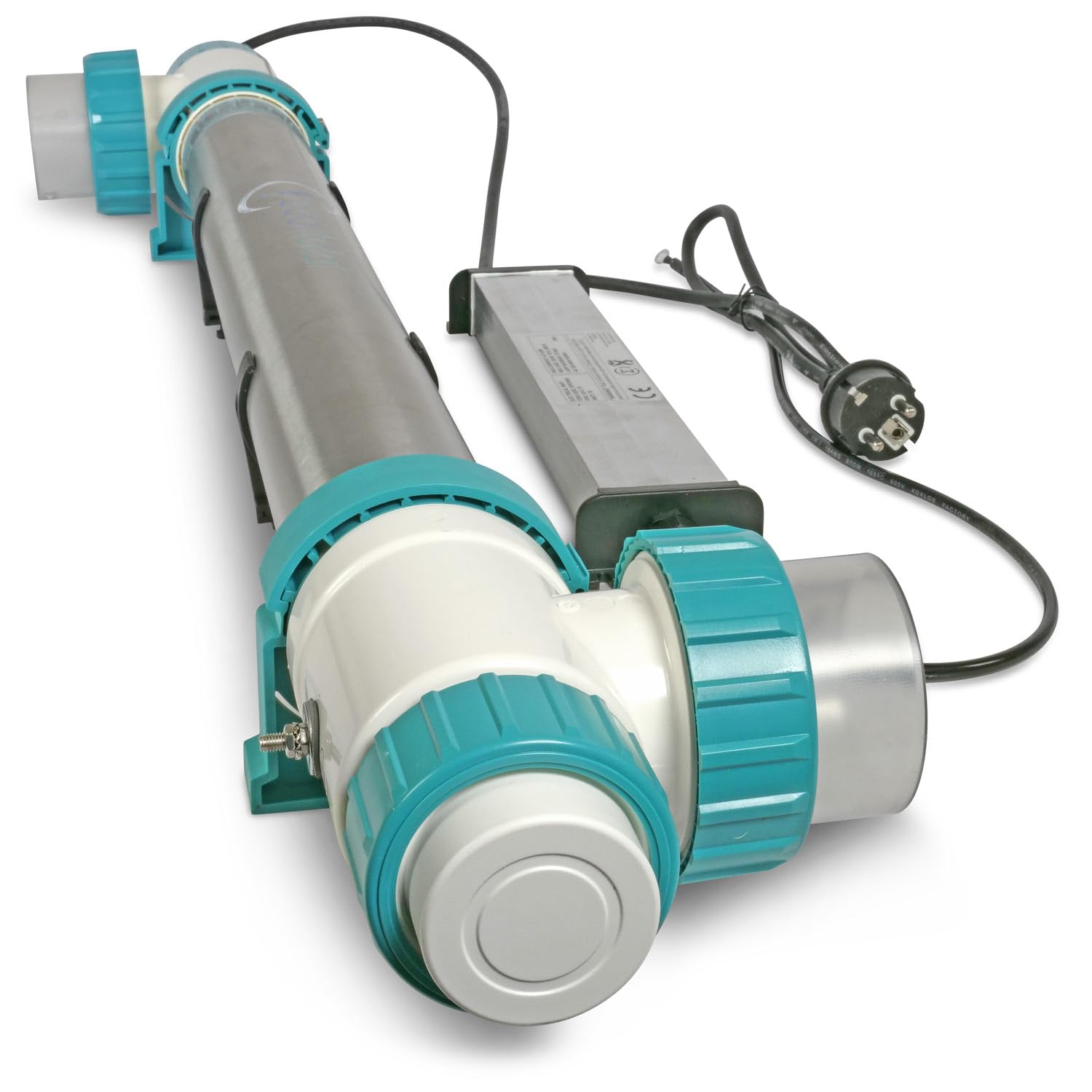 Premium UVC Klärer Wasserklärer mit UV Lampe Teichklärer Entkeimungsgerät für Schwimmbecken und Pool Vorklärgerät Effizient Umweltfreundlich Sauber Klares Wasser (75W Duplex (Salzwasser))