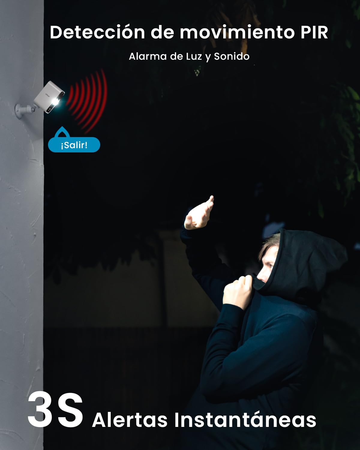 ieGeek Pack 2 Camaras Vigilancia WiFi Exterior 2K sin Cables, Batería Recargable + Camara Solar AOV 24/7, Seguimiento 360°, Detección AI