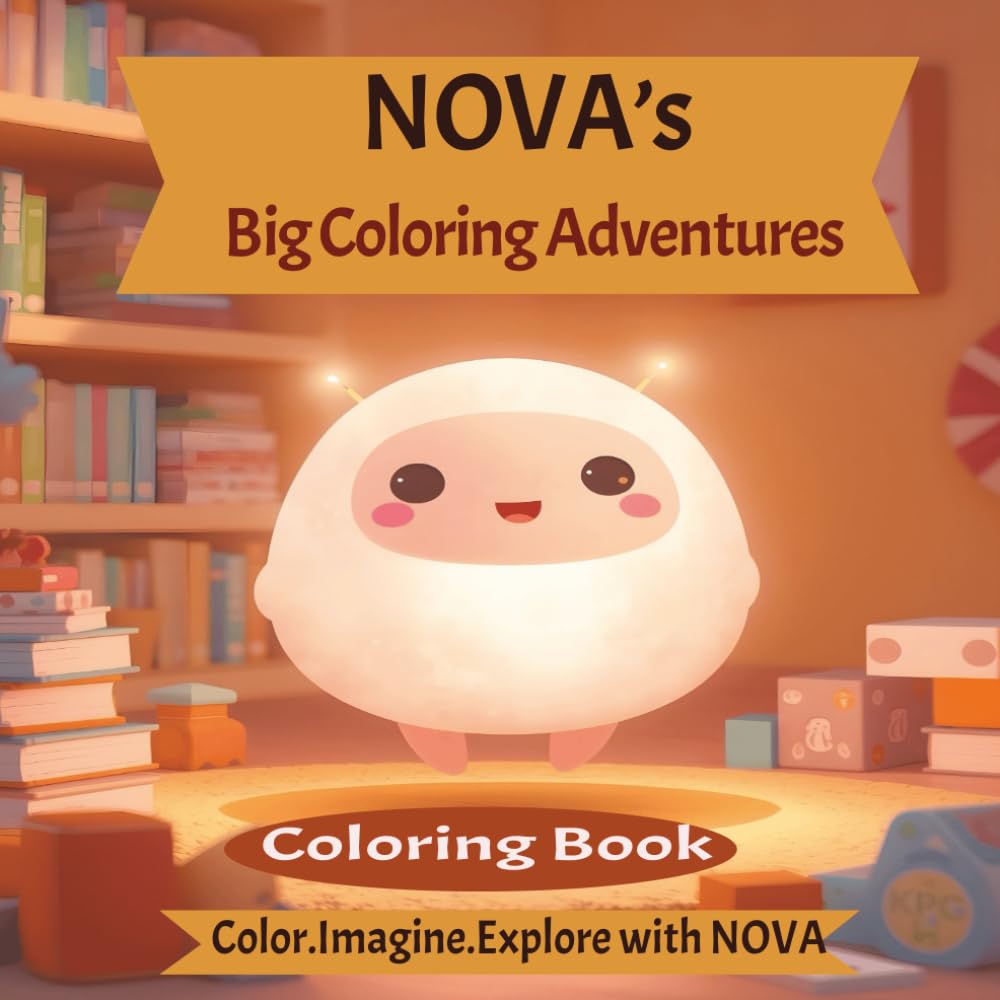 NOVA’s Big Coloring Adventures: An Easy and Fun Coloring Book for Kids Ages 3–7