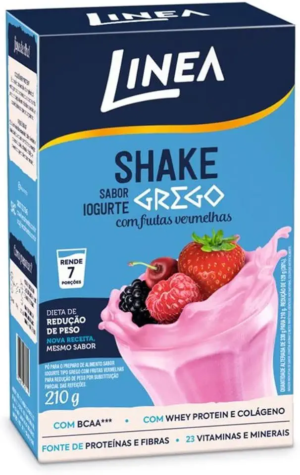 Linea Shake em Pó Sabor Iogurte com Frutas Vermelhas 210g