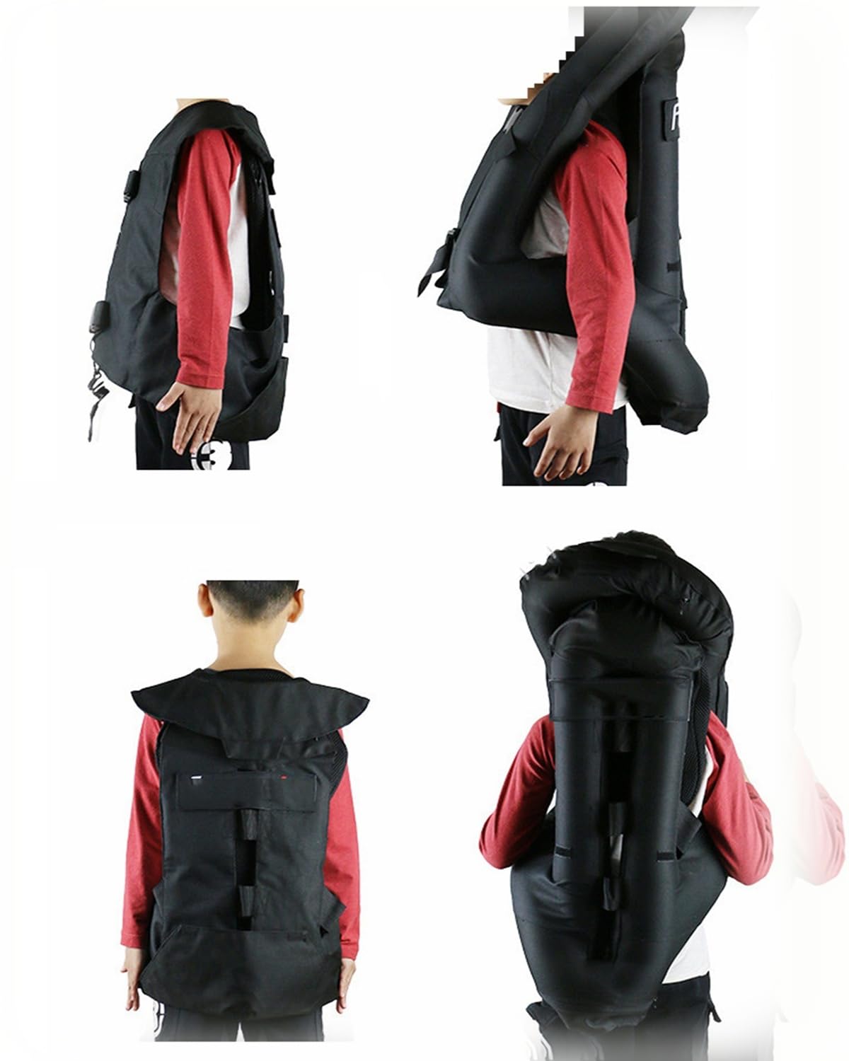 Reiten -Airbag -Weste for Kinder Reiter -Karosserie -Airbagjacke Wiederverwendbar/einfach Zu Reinigen/einstellbare Größe