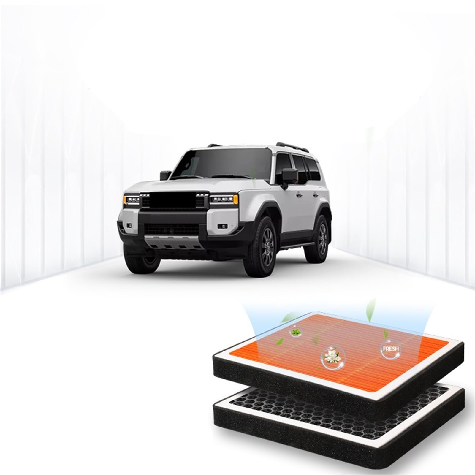 Pour Toyota Pour Prado Filtre D'habitacle Filtre À Air Climatisation Au Charbon Actif