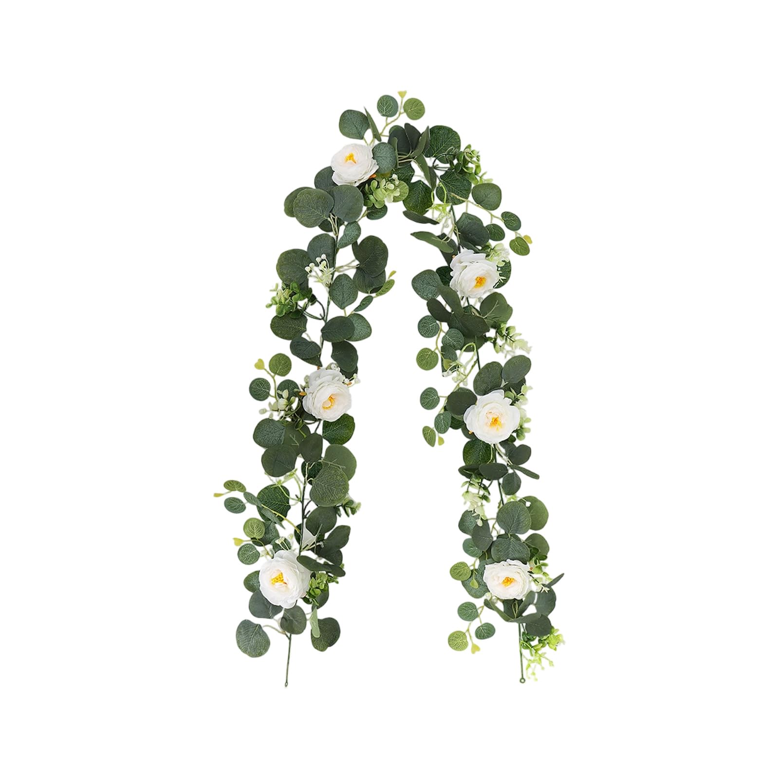 SHINLHUA Simulation Flower Vine Garland Decorative Artificial Floral for Wedding Table Swing Basket Decoration Backdrop Hanging Ornament Wedding Wreath