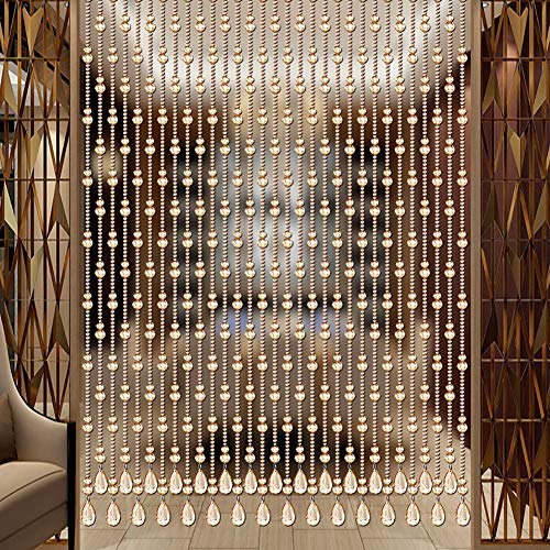 Rideau de perles de cristal moderne comme cloison de séparation pour salon et porte