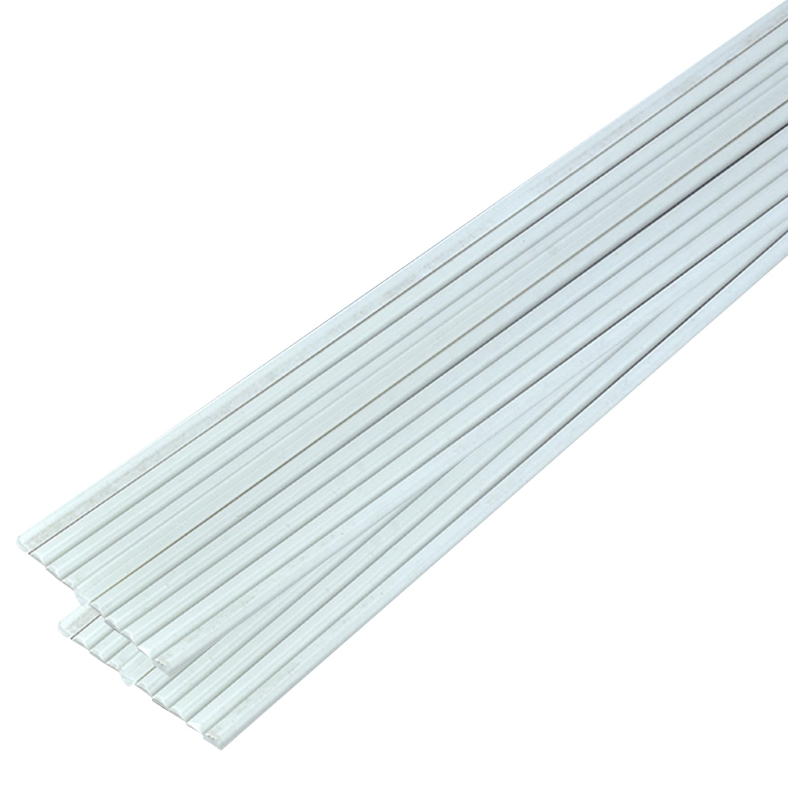 Tiges demi-rondes en plastique ABS, longueur 50cm, diamètre 1-5mm, 20 pièces(Diameter:2mm)
