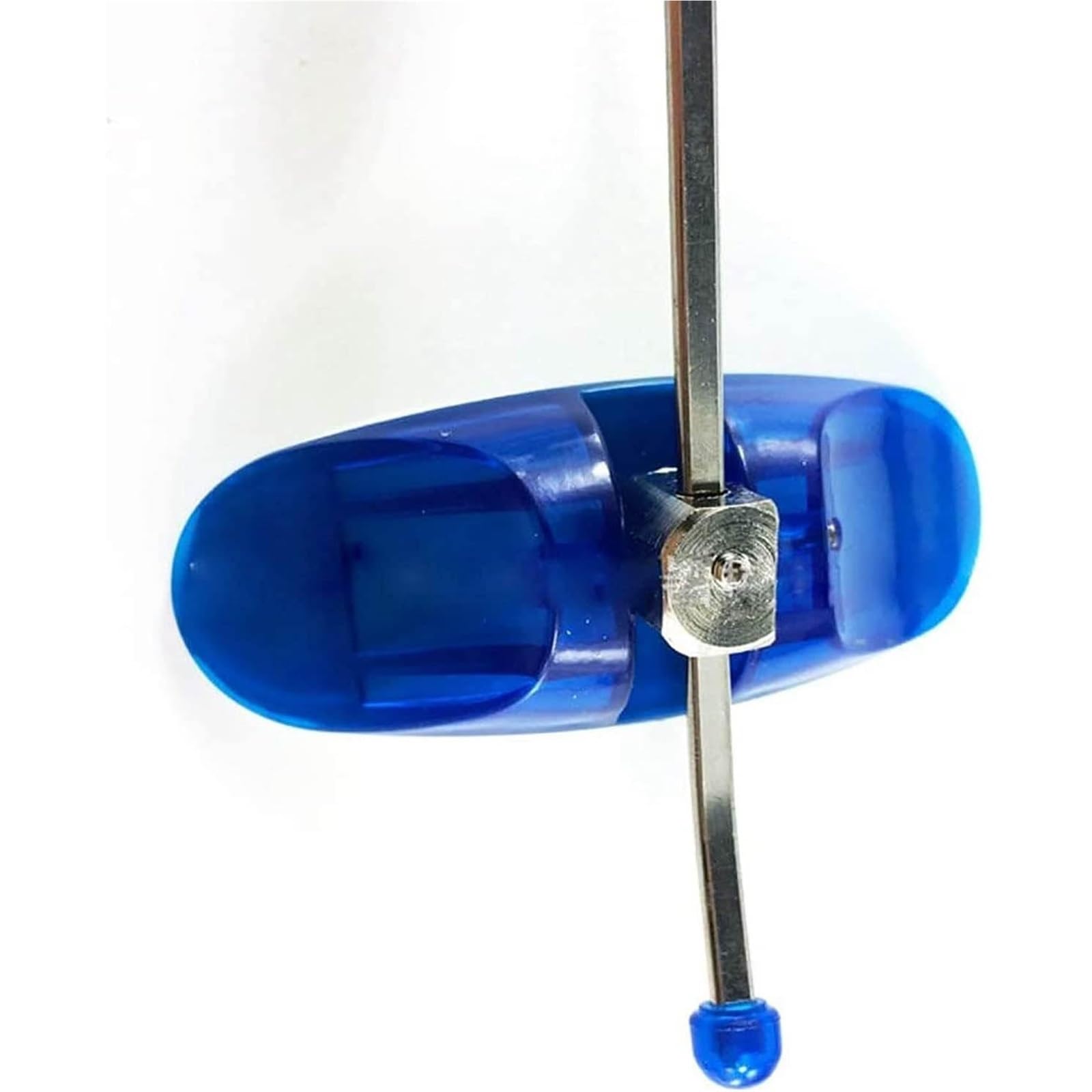 Dentales Front-Traktionsgerät, Unterbiss- und Kreuzbiss-Korrektor, kieferorthopädischer Kopfkappen-Einzelstab-einstellbarer Gesichtsbogen, for Gesichtskinnkorrektur(Blue)