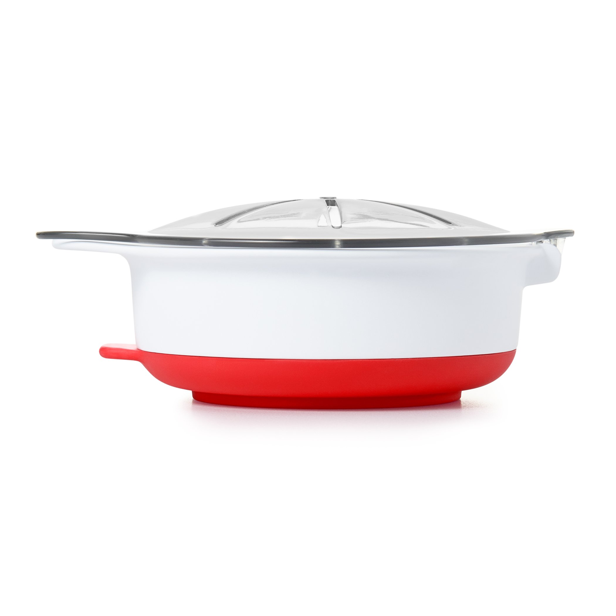 Recipiente para cocinar huevos en microondas con agarres., olla para cocinar huevos, talla única , Blanco 6