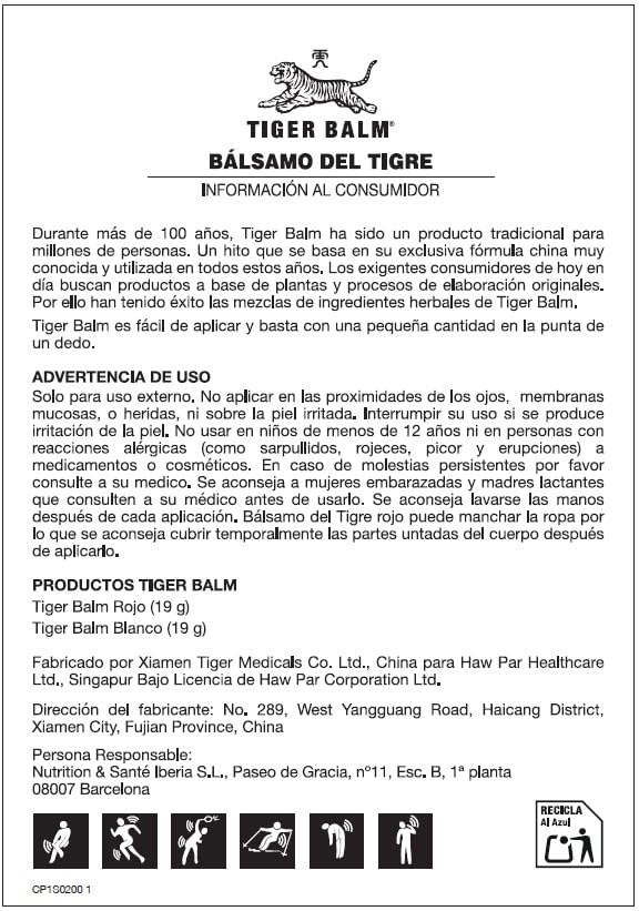 Miniatura 7 de Tiger Balm Rojo – Bálsamo Original para Masajes con Efecto Calor, Alivio Muscular y Articular, Fórmula Tradicional con Canela, Clavo, Mentol y Alcanfor – 19 g
