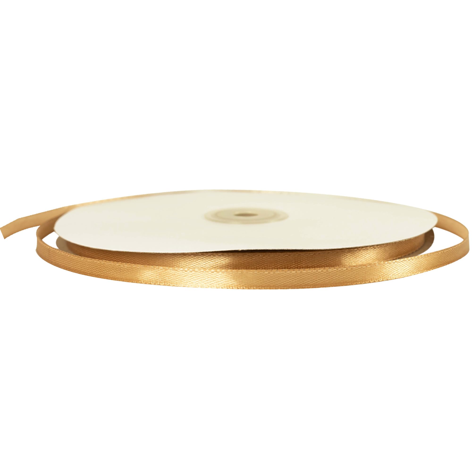 Cadeaulint, satijnen kerstlint om te knutselen, champagnelinten, goud en blauw 25 mm breed voor het maken van kerstboomtaartkrans, bruiloftsdecoratie, 22 m x 2 rollen