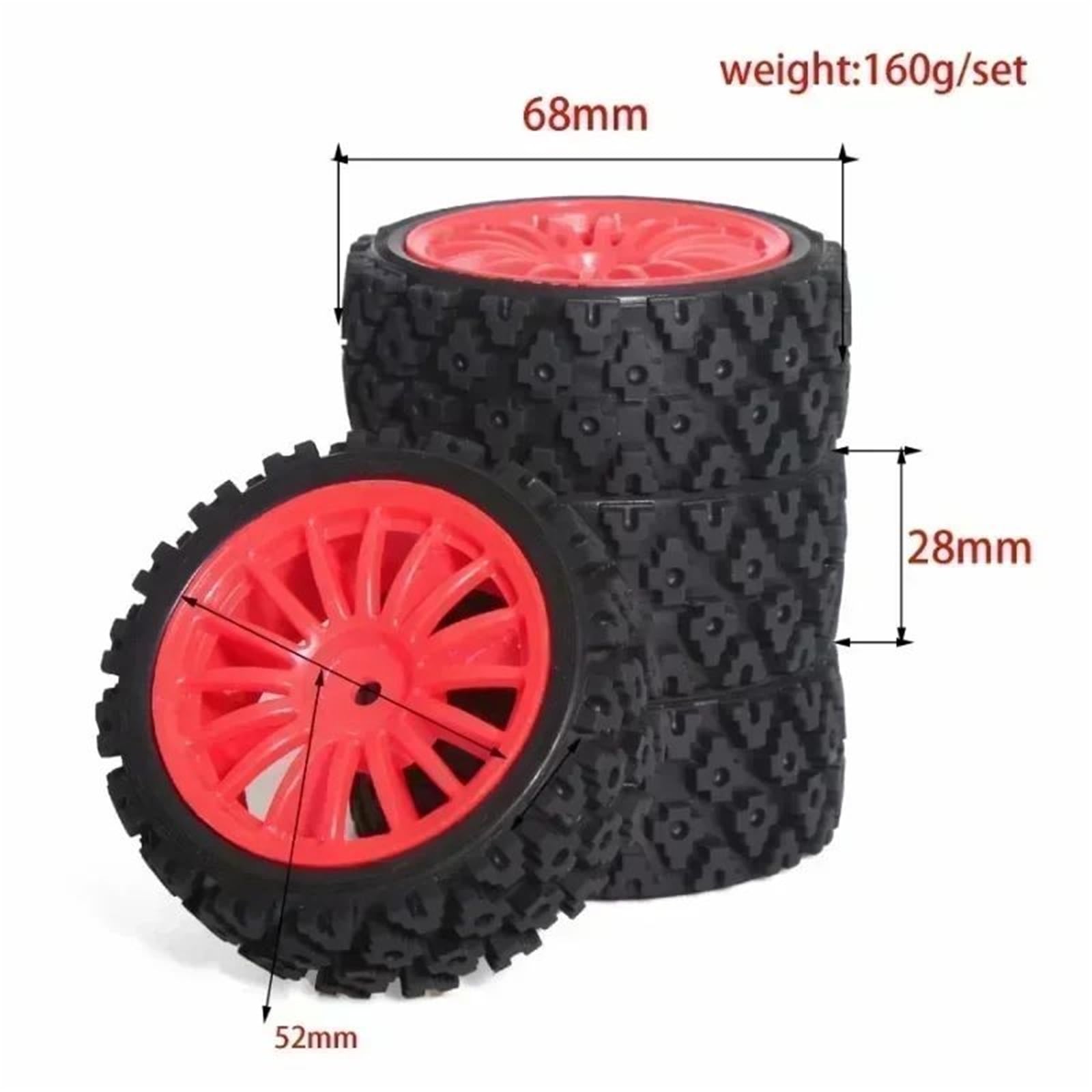 4x68mm Cerchione Pneumatico Auto Per Rally Per Buggy Materiale Speciale Per XV01 XV02 1/10 RC Parti Aggiornamento Decorativo Ricambio Sostituire Ricambi Modellini RC