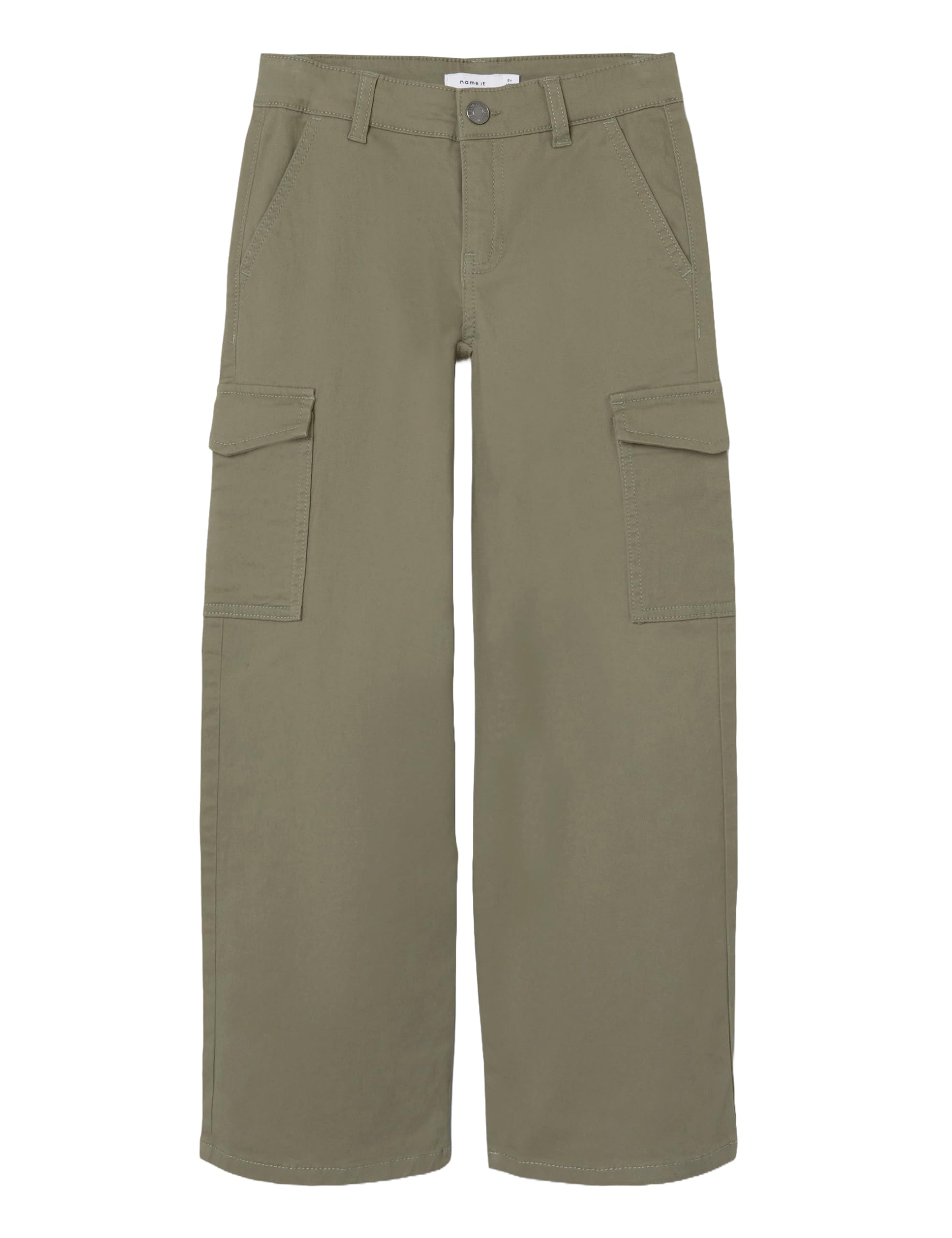 Name IT Mädchen Cargohose Nkfrose Wide Twill Cargo 8108-ba Noos