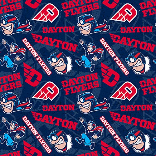 Premium Dayton Flyers Cotton Fabric with Elegant Tone on Tone Design – Perfect for Crafting and Apparel – Sold by the Yard
