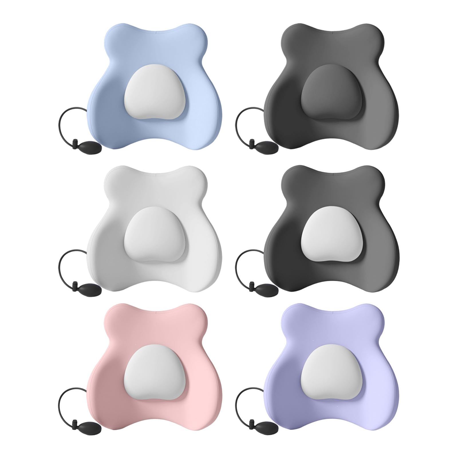 Cuscino lombare gonfiabile gonfiabile della sedia di pressione dell'aria regolabile del cuscino lombare della schiuma di memoria ergonomica