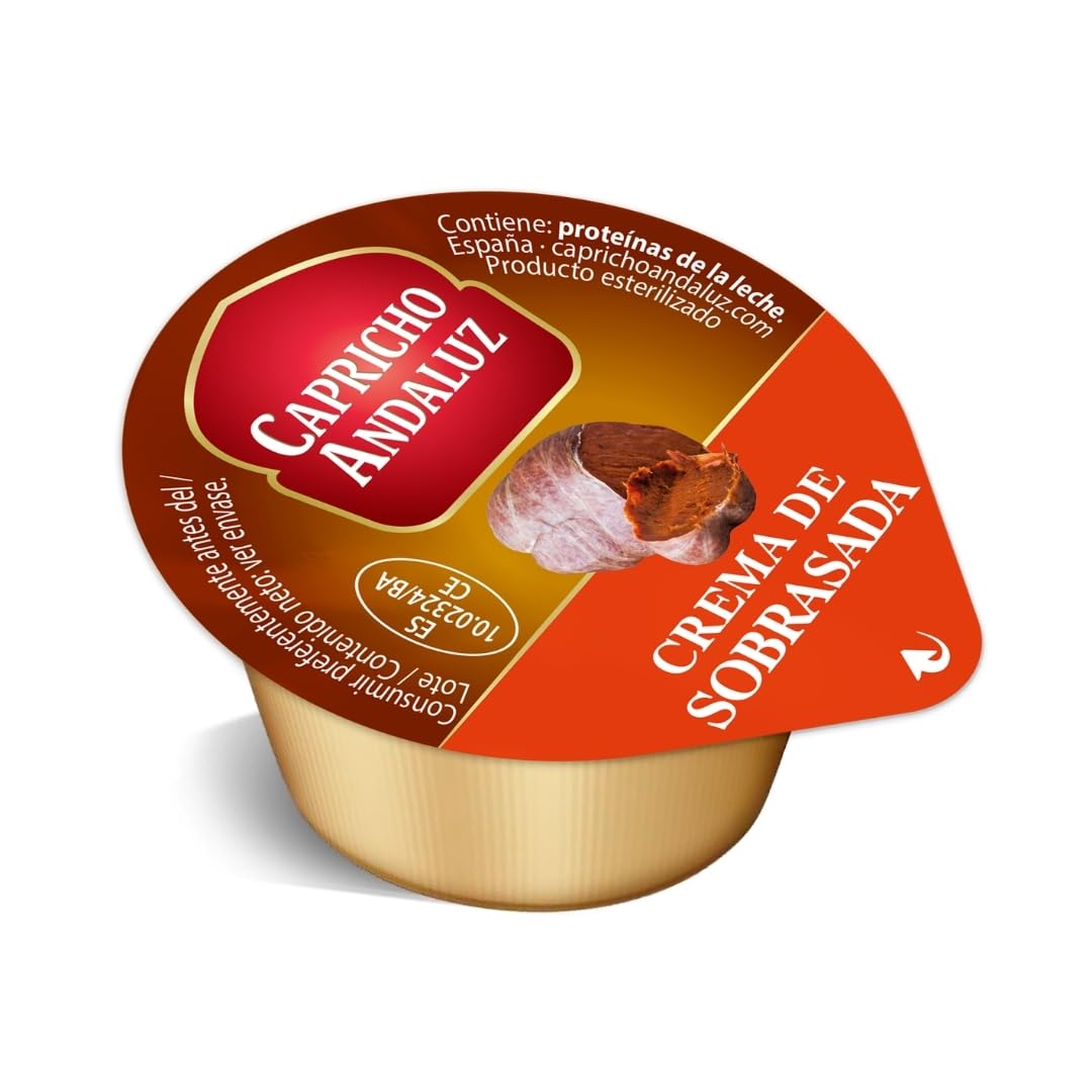 Capricho Andaluz - Tarrina Sobrasada, Caja de 40 unidades x 25g