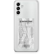 Multitronic Samsung Galaxy A15 ile Uyumlu Eminem Alb m Fi i Tasar m Bask l   effaf K l f