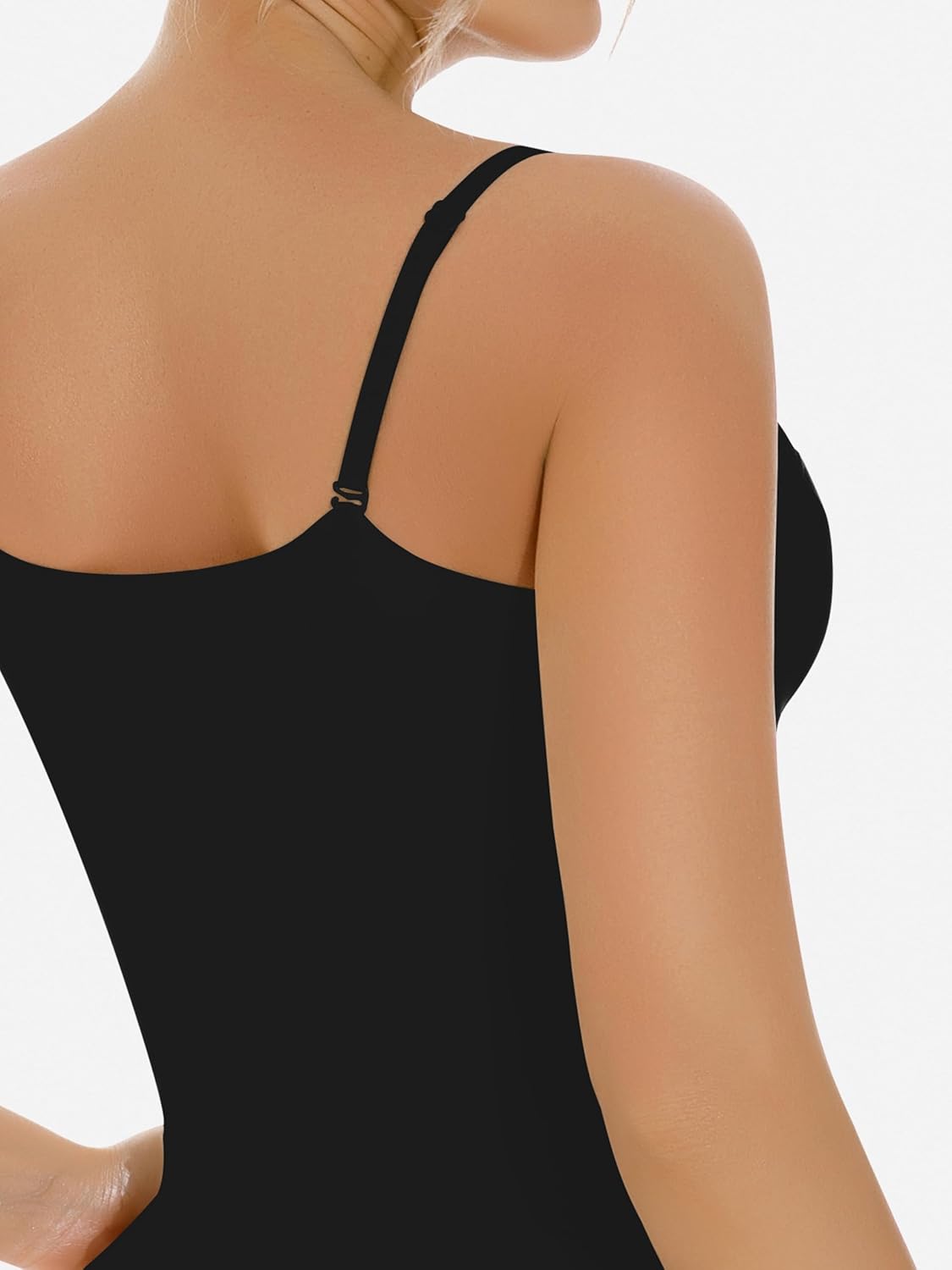 Artdear Women's Square Neck Tank Top Basic Spaghetti Straps Camisole Sexy Summer Cami Crop Tops Air Touch Fabric - Image 3