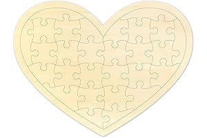 DIY Blank Heart Puzzle to Write On