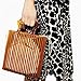 Womens Fashion Bamboo Bag with Acrylic Handle Bucket Bag Summer Beach Clutch Purse Handbags