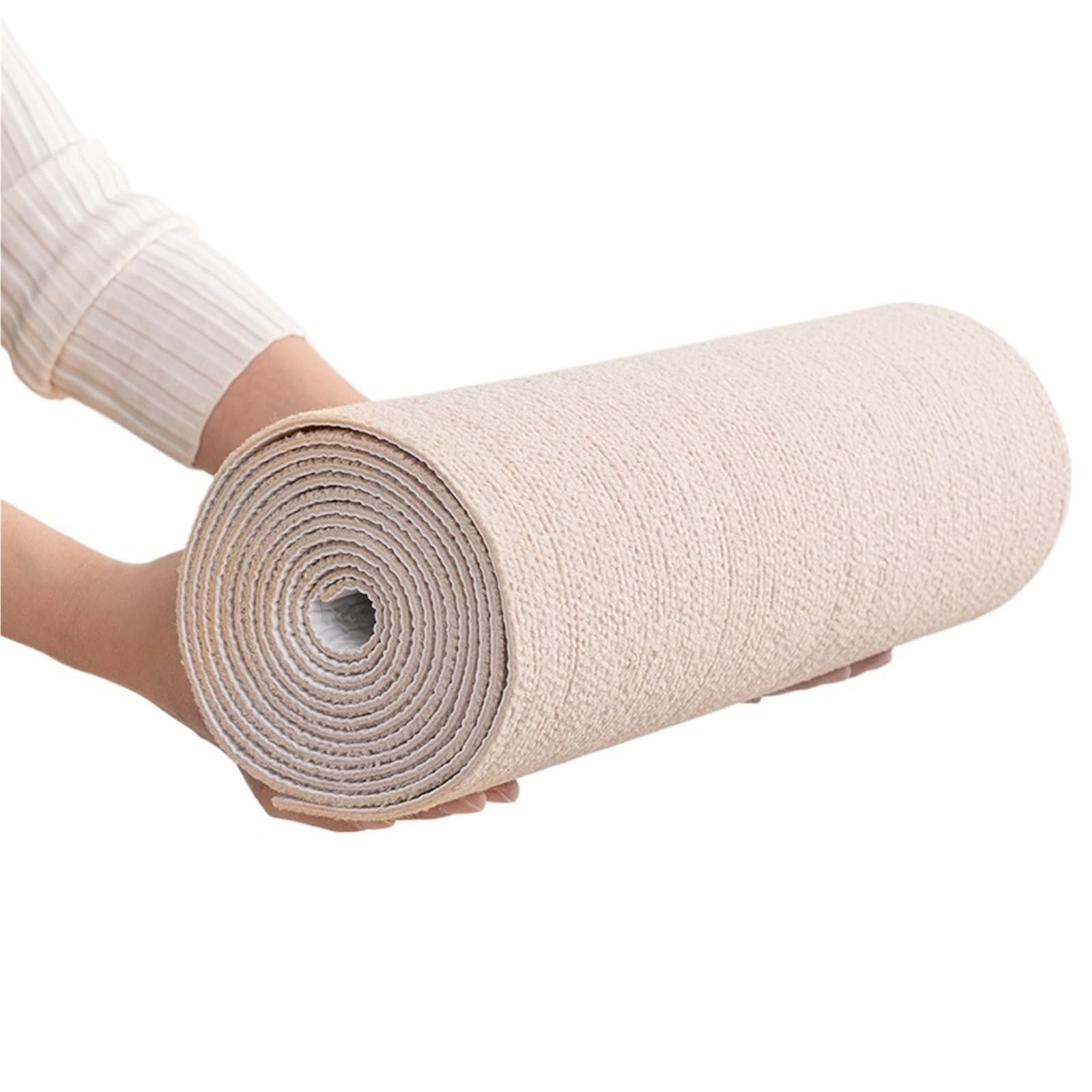 Teppichfliesen Selbstliegend 2 Rollen selbstklebende SXP-Matten for Wand und Boden, wiederverwendbar und waschbar, geeignet for alle Innenräume(Beige,40x60cm-2rolls)