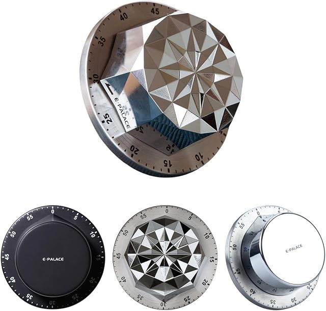 60-Minute Timer Alarm Clock, Mechanical Countdown Timer, Kitchen Baking Reminder, Magnetic Cooking Timer, Kitchen Timer