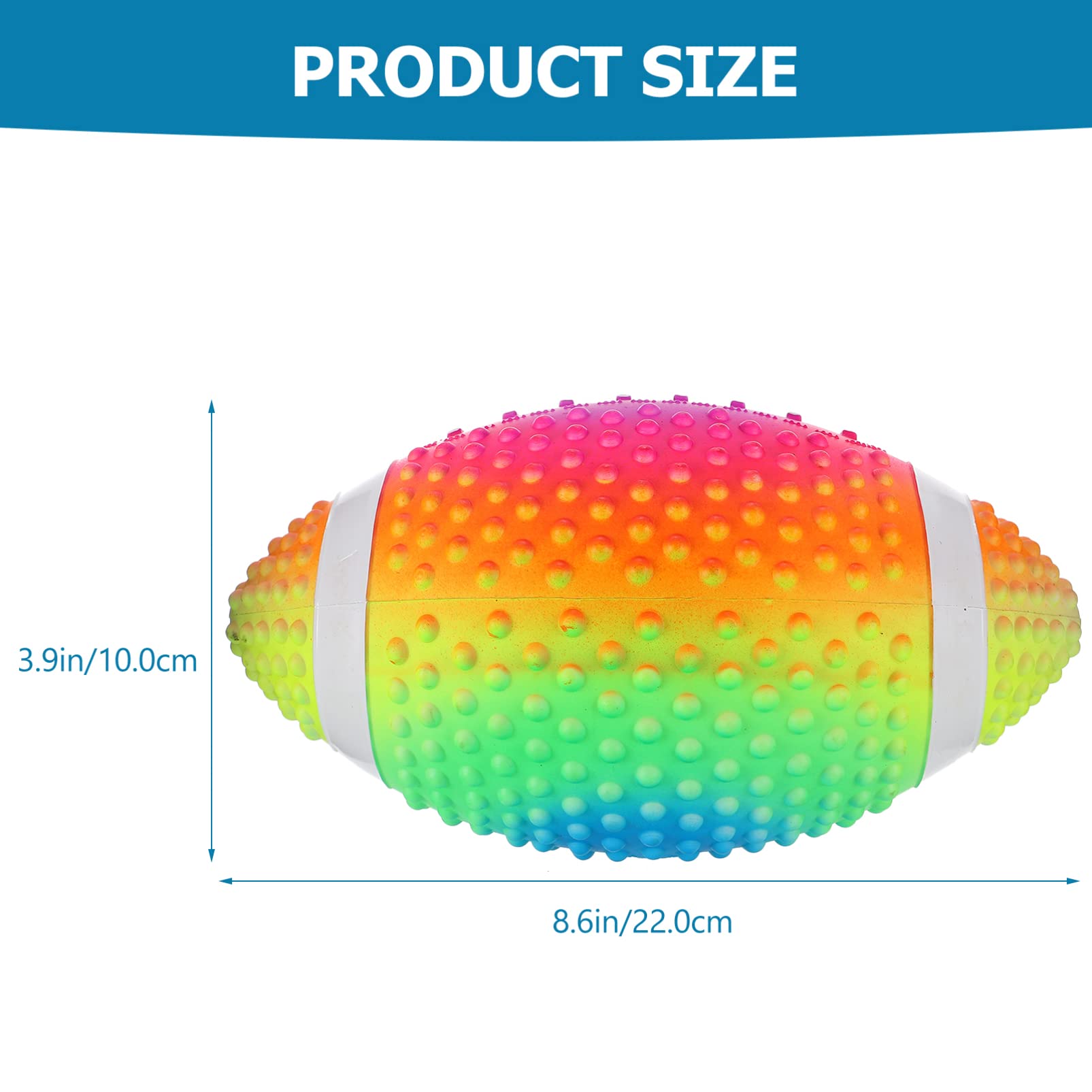 Toyvian 2pcs Underwater Rugby Toy Bright Color Pool for Boy Girl Lightweight PVC Design Easy to Store for Throwing and Catching Activities