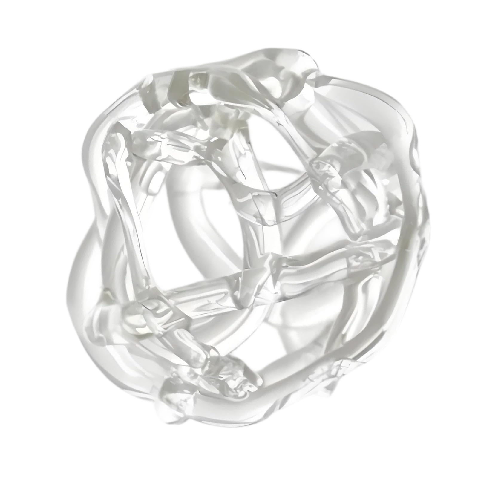 Hsyzygian Twisted Glass Ball Flowers Arrangement Holder Miniature Vases for Floral Stems Bouquets Organizers Display Stand Glass Ball Flower Holder