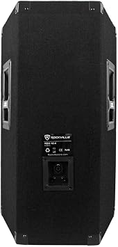 Rockville RSG12.4 12 1000W 3-Way DJ/Pro Audio PA Speaker 4-Ohm, Durable Build, Wide Sound Dispersion, for DJs and Live Events