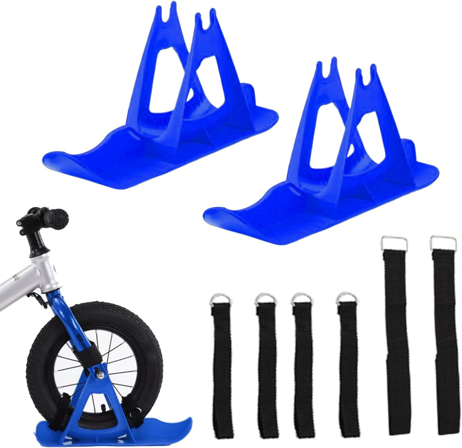 Winter Snow Sledge Board - Strong, Balanced Ski Attachment, Robust Slide Conversion Kit for Push Trolley and Walker | Outdoor Mobility Accessories Skiing, Cycling, Hiking, Adventure, Mountain