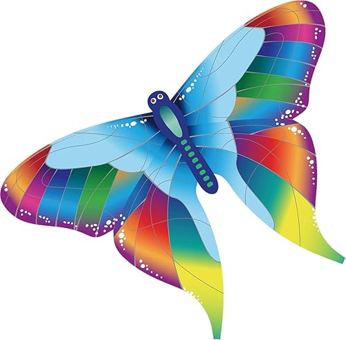 SkynWind Butterfly Kite for Kids and Adults, Extremely Easy to Assemble and Fly Kite, Beginner Kite Single Line Kite for The Beach