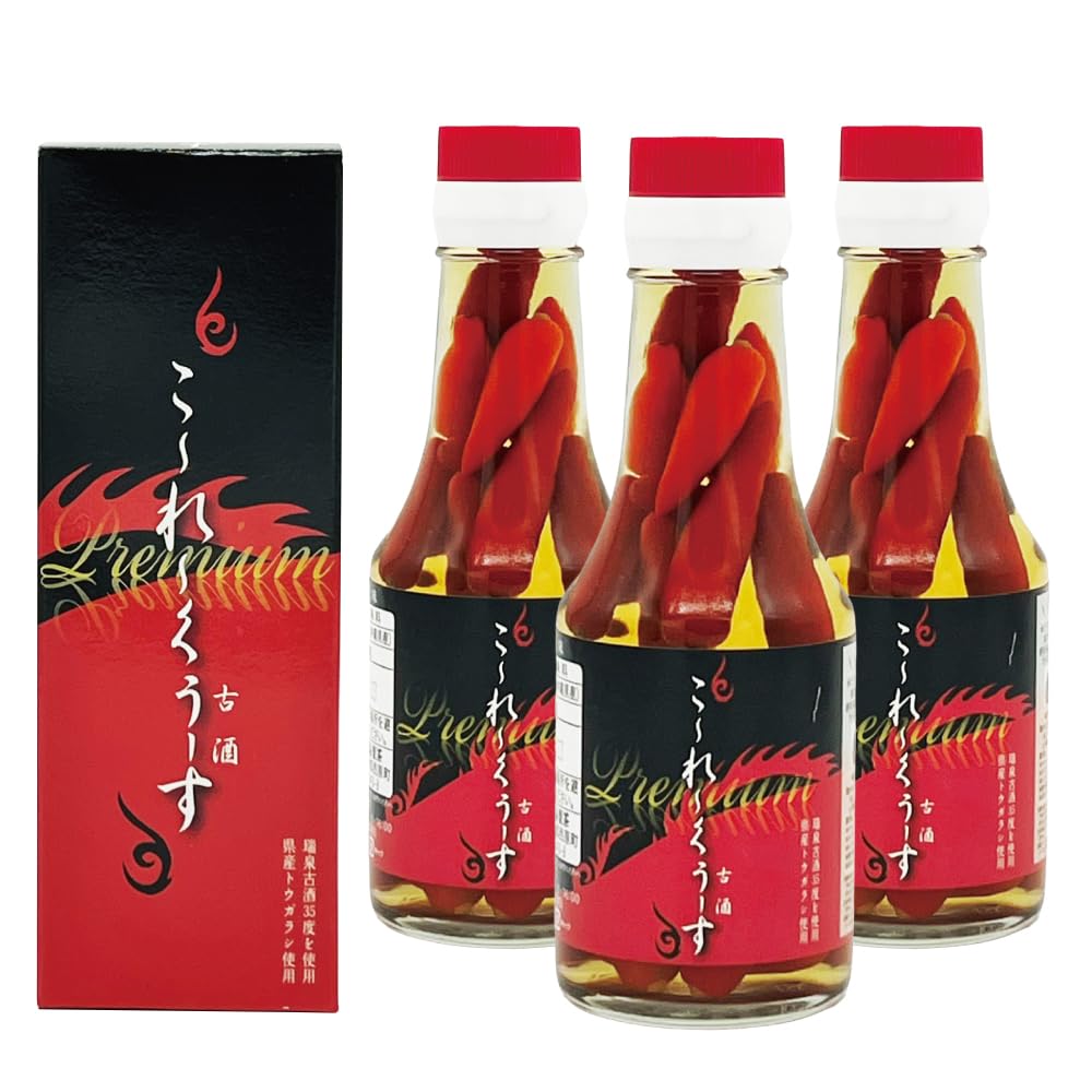 Amazon | こーれーくぅーす (辛味調味料) 140g×3本 比嘉製茶 老舗琉球