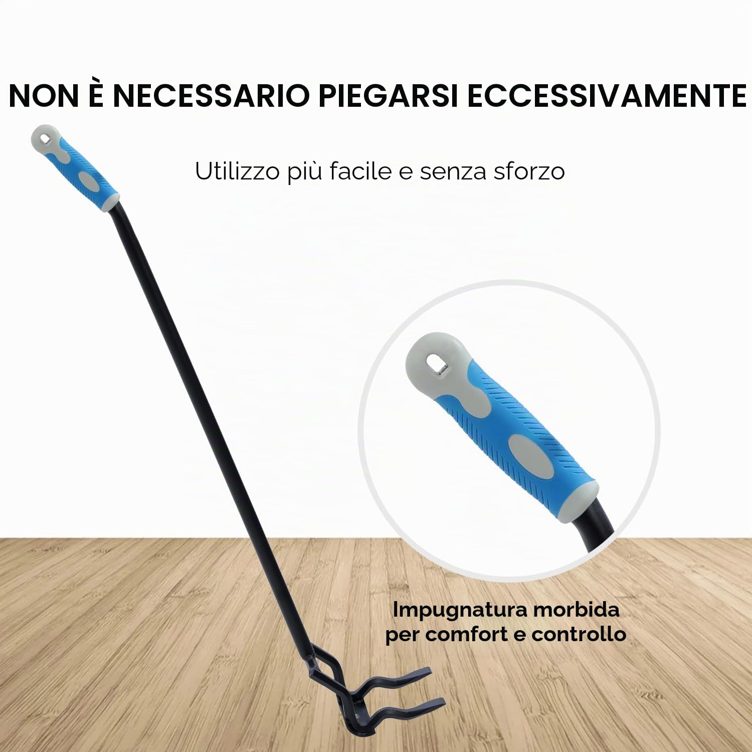 TOPWAY Barra per Demolizione dei Pallet 43 Pollici Heavy Duty Pallet Buster Deck Carroattrezzi, Pallet in Legno Smontaggio Strumento con Manico Staccabile a 3 Sezioni