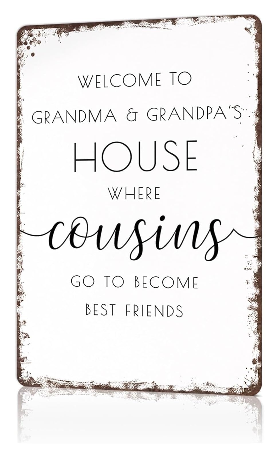 FNYUVNFAF Classic Metal Sign Metro Area Districts Quote Wall Plaque for College Dorm Kitchen Lounge Entryway 8 X 12 in