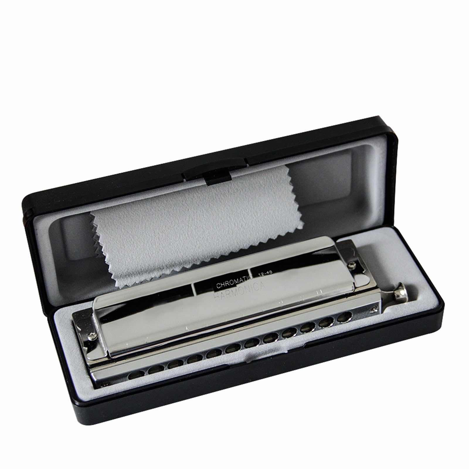 Armonica Cromatica In Ottone Massiccio Reed Mouth Organ 12 Fori Con 48 Tone C Key Armonica Strumento Musicale