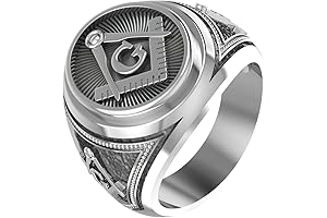 Freemason's Secret Revealed: Majestic Freemason Master Ring