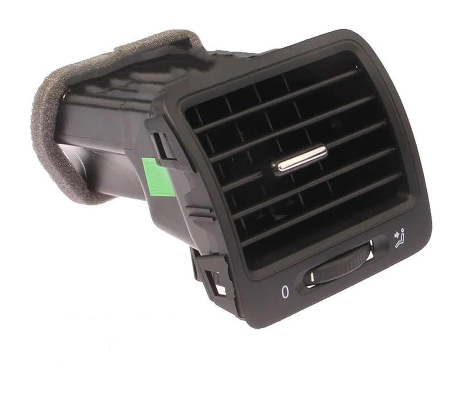 Salida Aire Rejilla para VW para Golf para Rabbit Panel Trasero Delantero Negro Consola Ventilación Rejilla del Tablero Salida Aire Acondicionado CA Automóvil(Delantero Izquierdo)