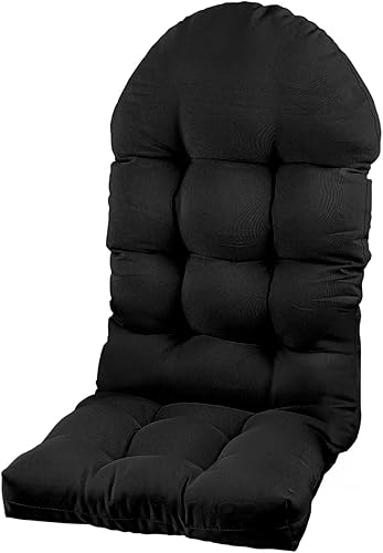 Cojín para silla de patio Adirondack, cojín de respaldo alto para mecedora de 44 x 19 x 4 pulgadas, cojín para silla de asiento al aire libre,