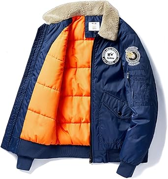 Amazon | [D.IIZOO] フライトジャケット メンズ 冬服 MA-1 ジャケット