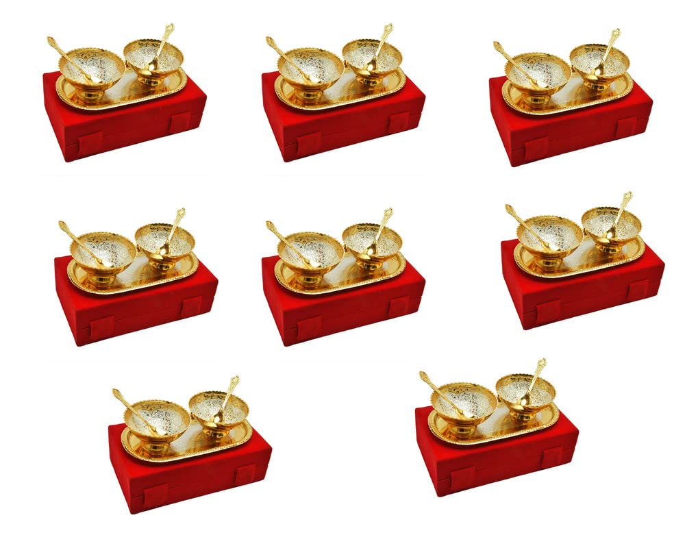 Jaipur Ace Gold & Silver Plated Bowl Set - Diwali Gift -17