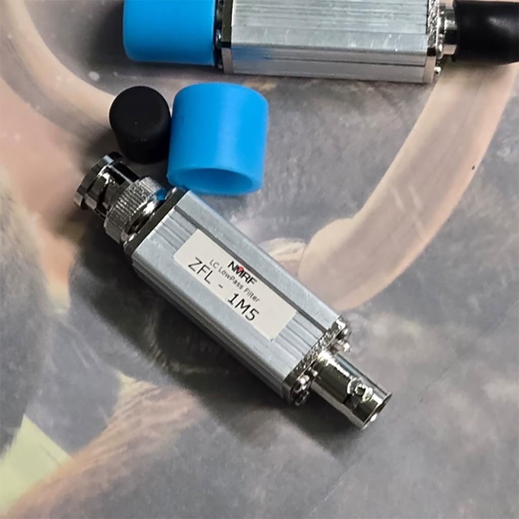 JMT Low-Pass Filter BNC Male to Famale Interface LC Discrete Component Construction Compact for High-selectivity Applications (1.5MHz)