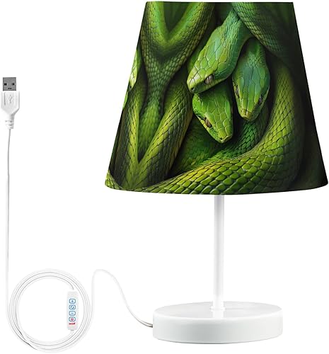 Miniatura 57 de Lámpara de mesa LED regulable con USB de 3 colores, estaca de madera de mar retro, gaviotas voladoras de 10.8 pulgadas de alto, luz de mesita de