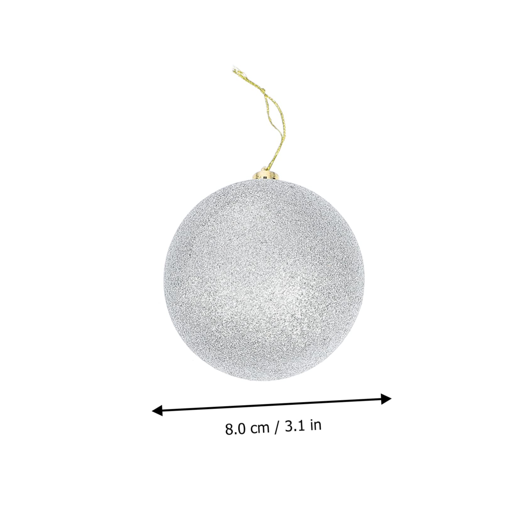 ABOOFAN 24stücke Weihnachtskugelanhänger für Drinnen und Draußen Dekoration Kleine Hängende Kugeln Weihnachtsbaumanhänger Weihnachtsdekoration