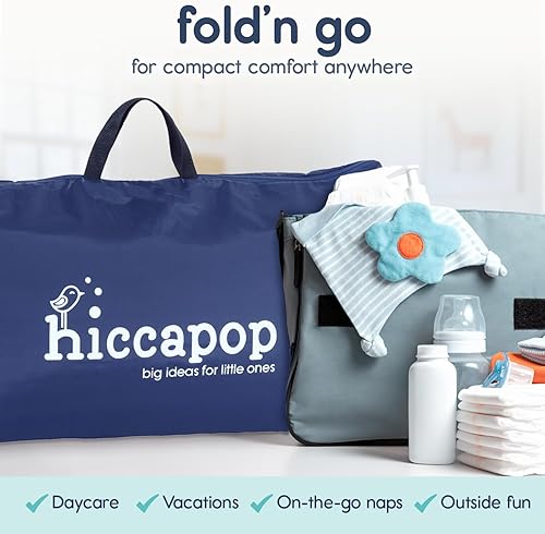 Miniatura 5 de Hiccapop Pack and Play - Protector de colchón (38 x 26 x 1.25 pulgadas), almohadilla para corral, colchón portátil para cuna con bolsa de