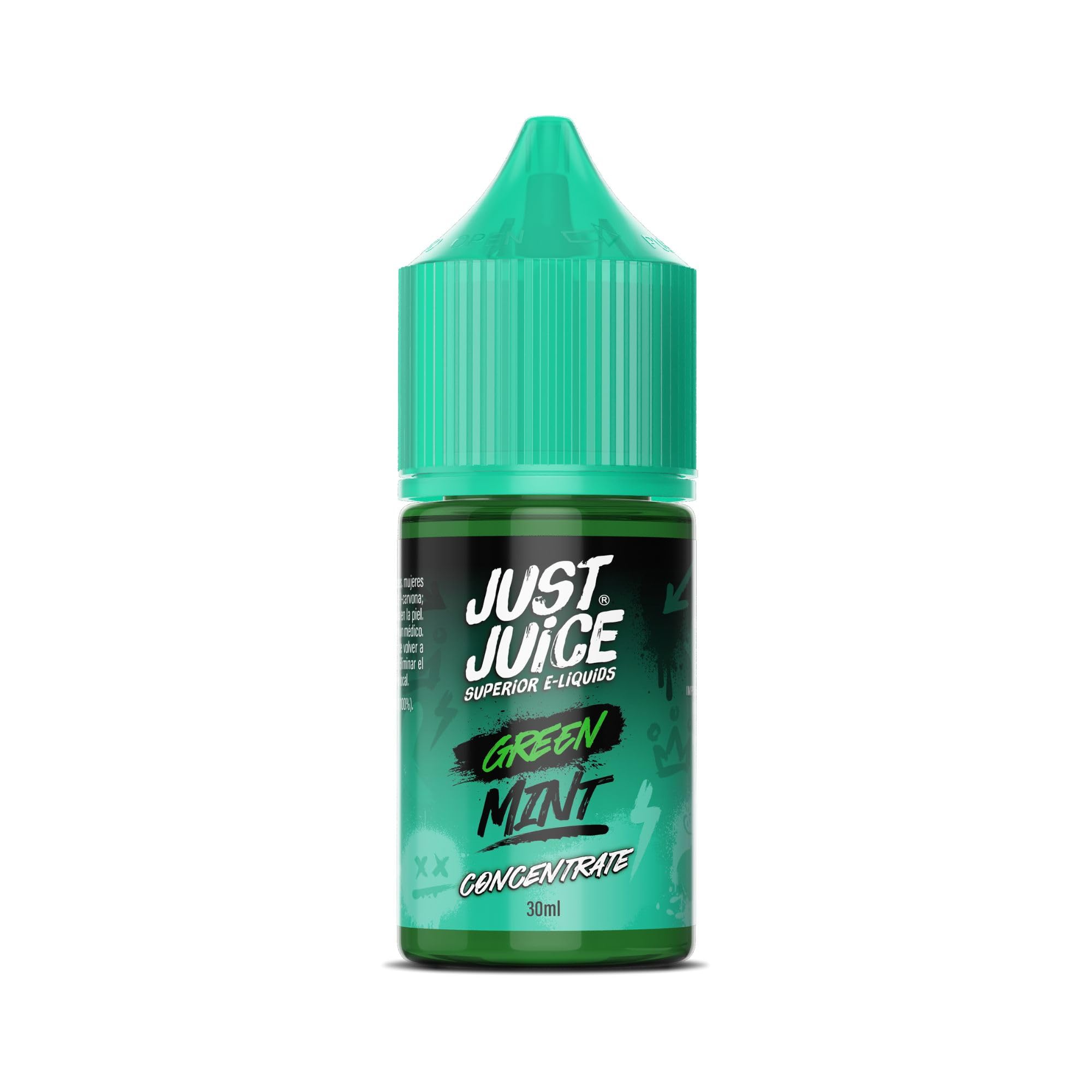 Just Juice Superior E-Liquids Vape Concentrate, 30ml E-Liquid, 100% PG, DIY, Use as Stand-Slone Flavour or Blend to Make your Own E Liquid Creations - Green Mint