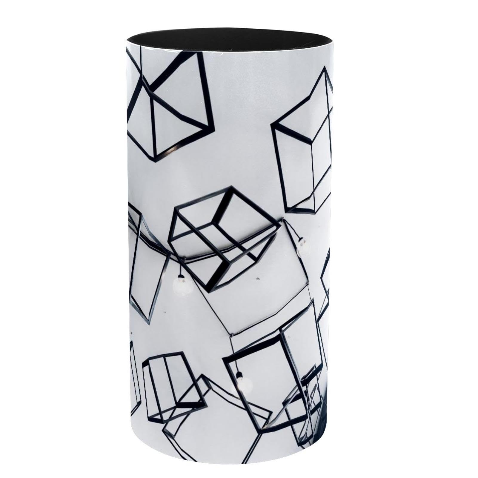 Pot à stylos en métal gris pour bureau et rangement de pinceaux