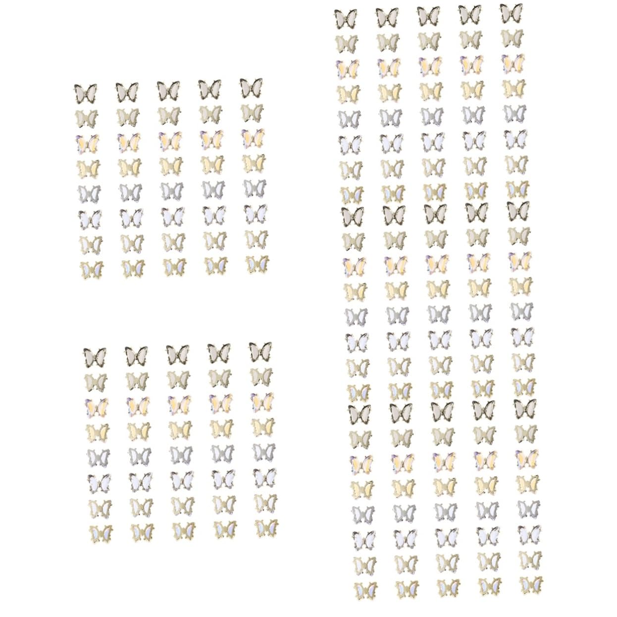 PACKOVE 4 Ensembles Décorations Ongles Forme De Multicolores Pour Manucure Et Artisanat Diy 40 Pièces * 4
