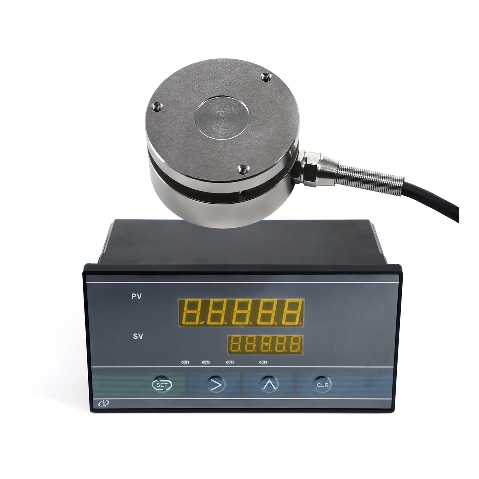 JJHQOKYNA Load Cell Sensor + Indicator Display Test Compression Force Weight Pressure for Scale(0-10KG Indicator)