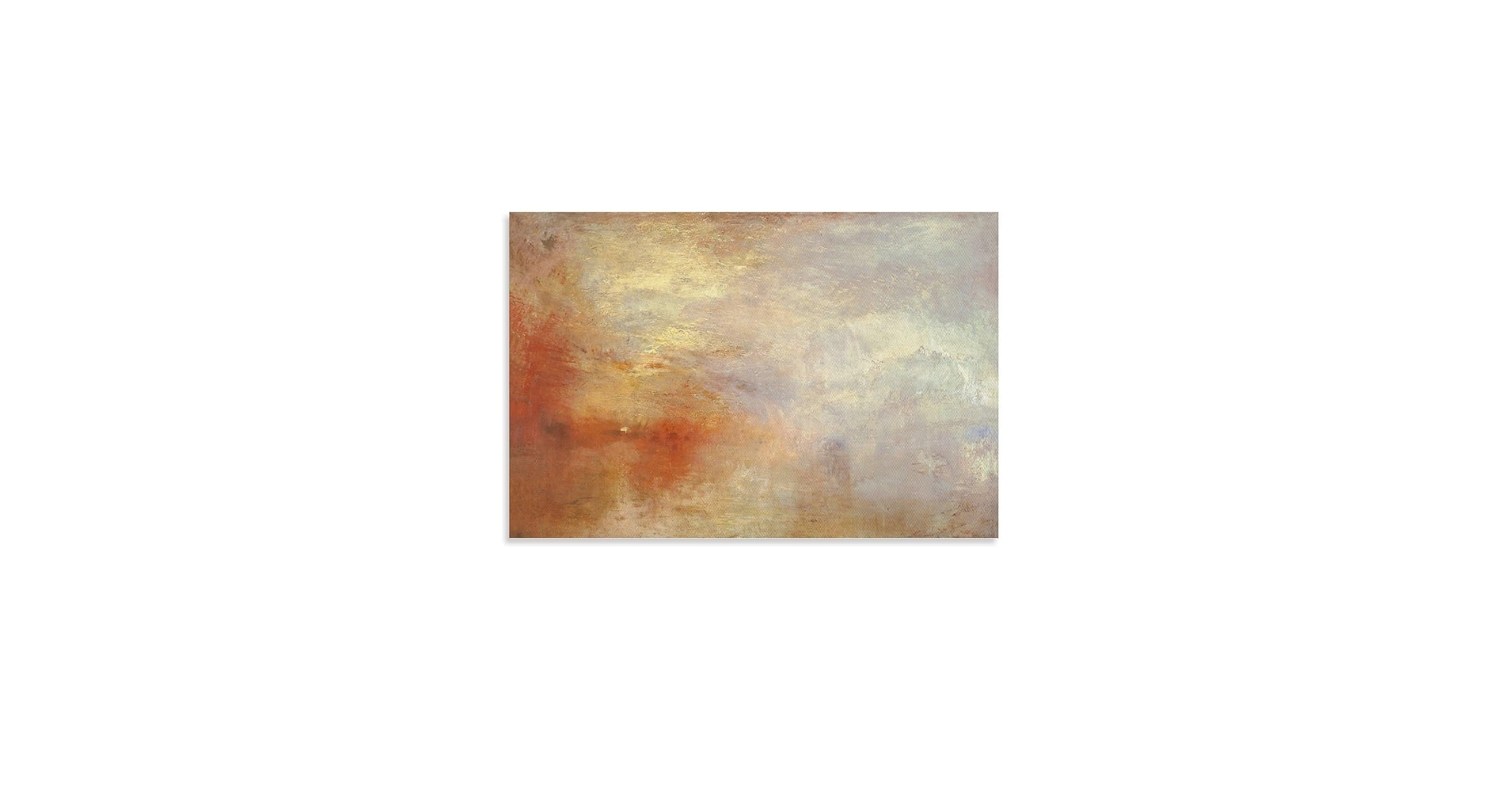 J.M.W.ターナー、湖に沈む夕日、希少画集画、新品額装付 J.M.W.ターナー、湖に沈む夕日、希少画集画、新品額装付 Amazon