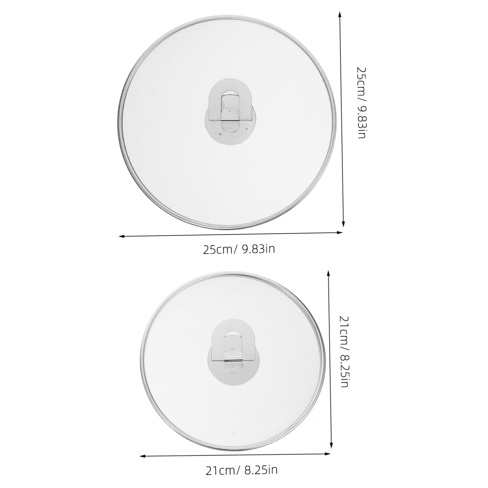 ABOOFAN 2Pcs Stainless Steel Splatter Guard Oil Screen for Frying Pan Efficient Grease Shield for Cooking Easy Clean Mesh Splatter Protection