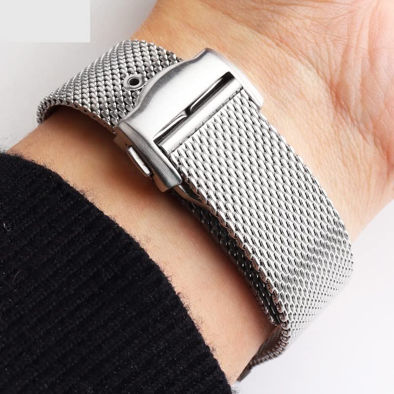 Bracelet Omega 007 James Bond en acier 316L maille milanaise 20mm élégant - 5